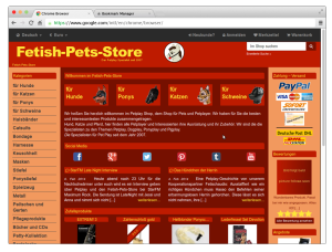 Fetish-Pets-Store Januar 2014